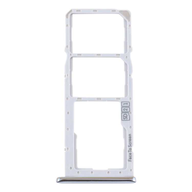 SIM Card Tray Replacement Set for Motorola One (P30 Play) XT1941 Silver