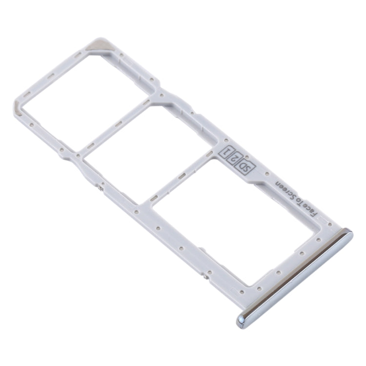 SIM Card Tray Replacement Set for Motorola One (P30 Play) XT1941 Silver
