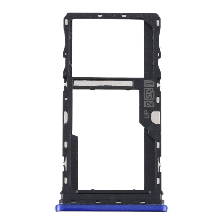 SIM Card Tray and Micro SD Card Holder for Motorola Moto G9 Play/G9 (India) - Blue