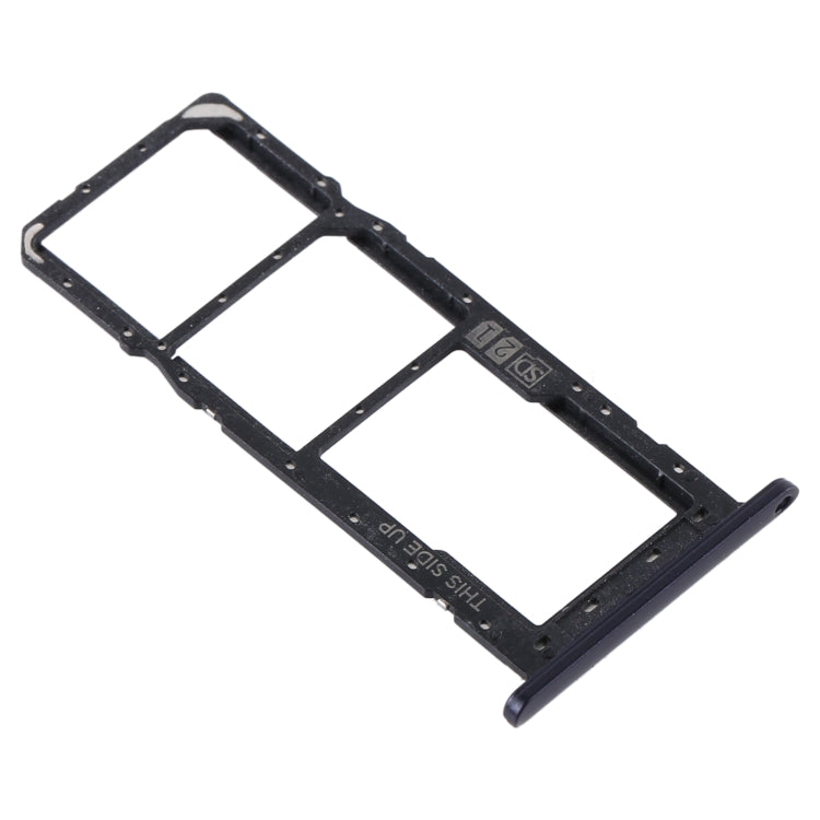 SIM Card Tray + Micro SD Card Tray Replacement Set for Motorola Moto E6 Plus/Moto E6s (2020) - Black