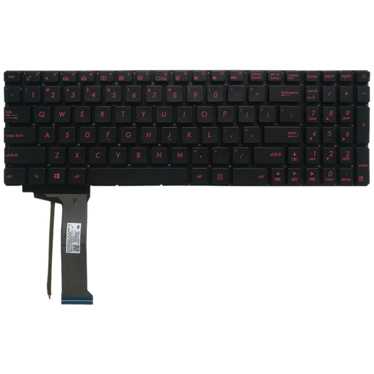 US Version Keyboard with Keyboard Backlight for Asus GL552 Series, N552VW, N552VX, G771JM, and G771JW Models (Black)