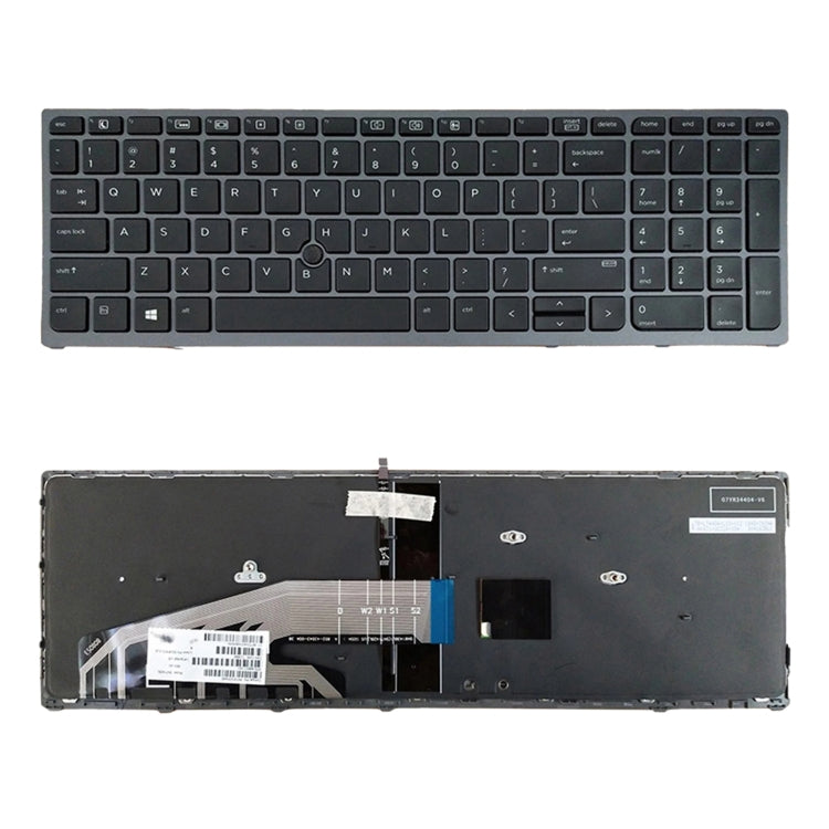 Backlit US Keyboard Replacement for HP Zbook 15 17 G3 848311-001