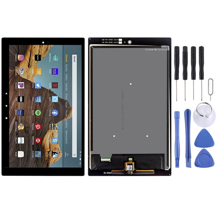 Replacement LCD Screen and Digitizer Assembly for Amazon Fire HD 10 2019 9th Gen m2v3r5 (Black)