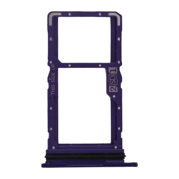 Purple SIM Card Tray + Micro SD Card Tray for Motorola Moto G9 Power XT2091-3