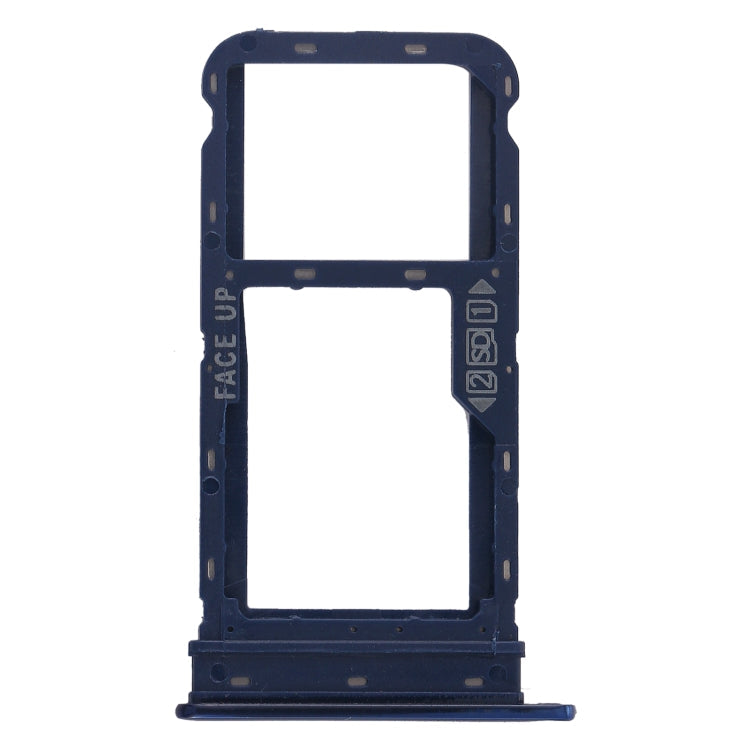 SIM Card Tray and Micro SD Card Tray Replacement for Motorola Moto G8 Power (Blue)