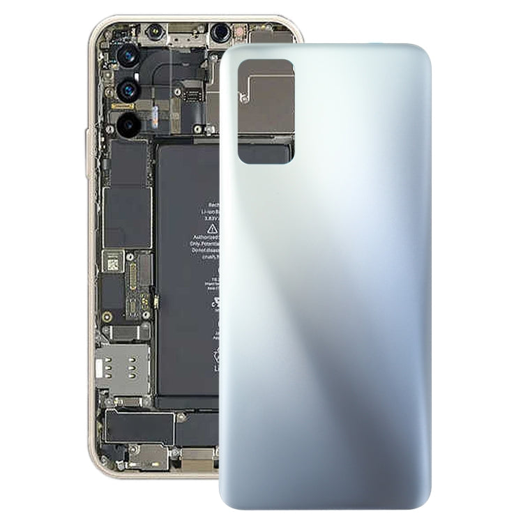 Silver Replacement Back Cover for OPPO Realme V15 / Realme X7 (India) RMX3029
