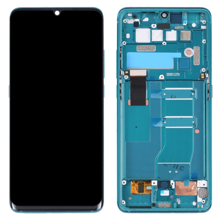 Green Original LCD Screen and Digitizer Full Assembly with Frame for TCL 10 Pro