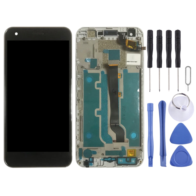 LCD Screen and Digitizer Assembly with Frame for Vodafone Smart Ultra 6 VF-995N VF995N (Black)