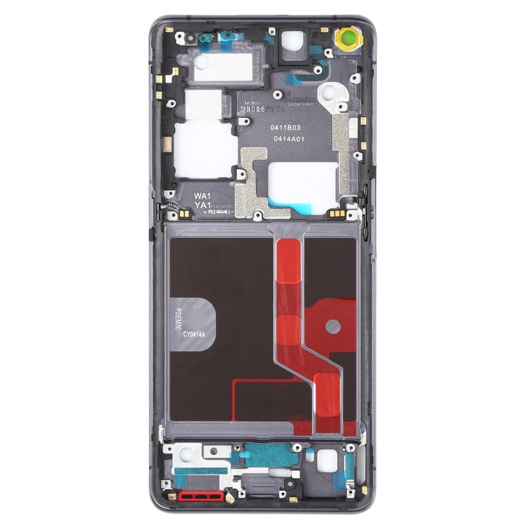 Front Housing LCD Frame Bezel Plate for OPPO Find X2 Pro CPH2025 PDEM30 (Black)