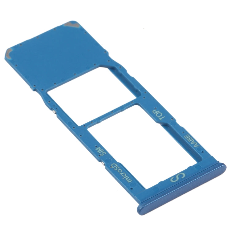 SIM Card Tray + Micro SD Card Tray for Samsung Galaxy A12 SM-A125(Blue)