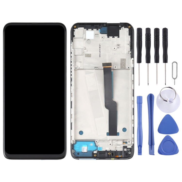 Motorola One Fusion+ PAKF0002IN Black LCD Screen and Digitizer Full Assembly with Frame