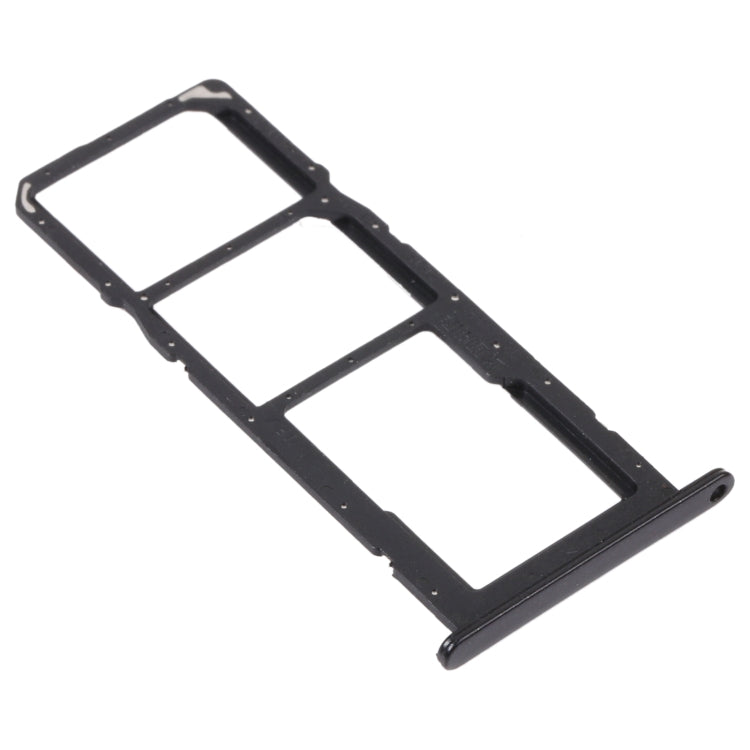 SIM Card Tray, SIM Card Holder, and Micro SD Card Slot Replacement for Huawei Y7a (Black)