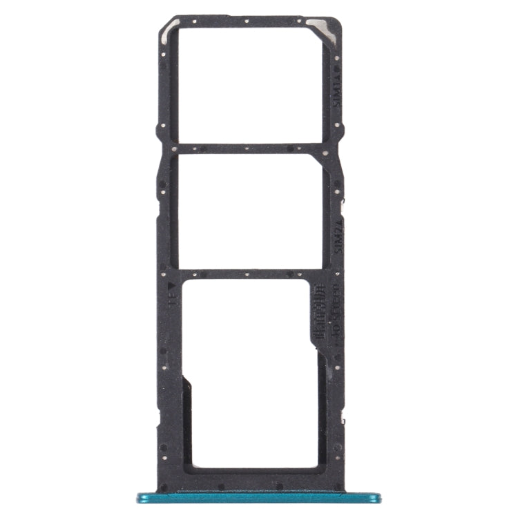 Green SIM Card Tray Set for Huawei Y7a with Micro SD Card Slot