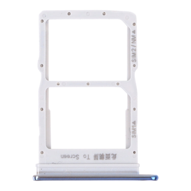 SIM Card Tray + NM Card Tray for Honor X10 Max 5G (Silver)