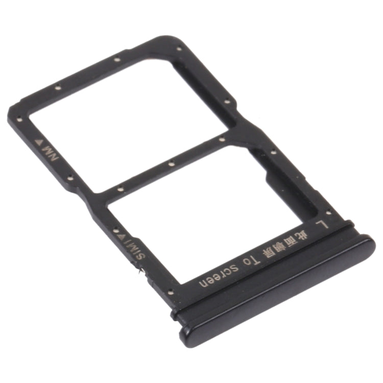 SIM Card Tray + NM Card Tray for Huawei P Smart S (Black)