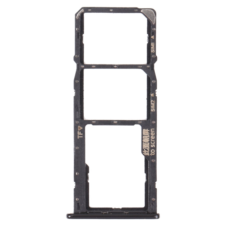 Huawei Y5p SIM Card and Micro SD Card Trays Set - Black