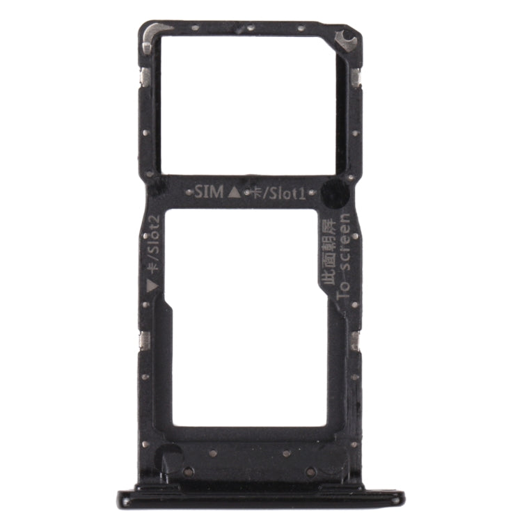 SIM Card Tray and Micro SD Card Tray Replacement for Honor 9S (Black)