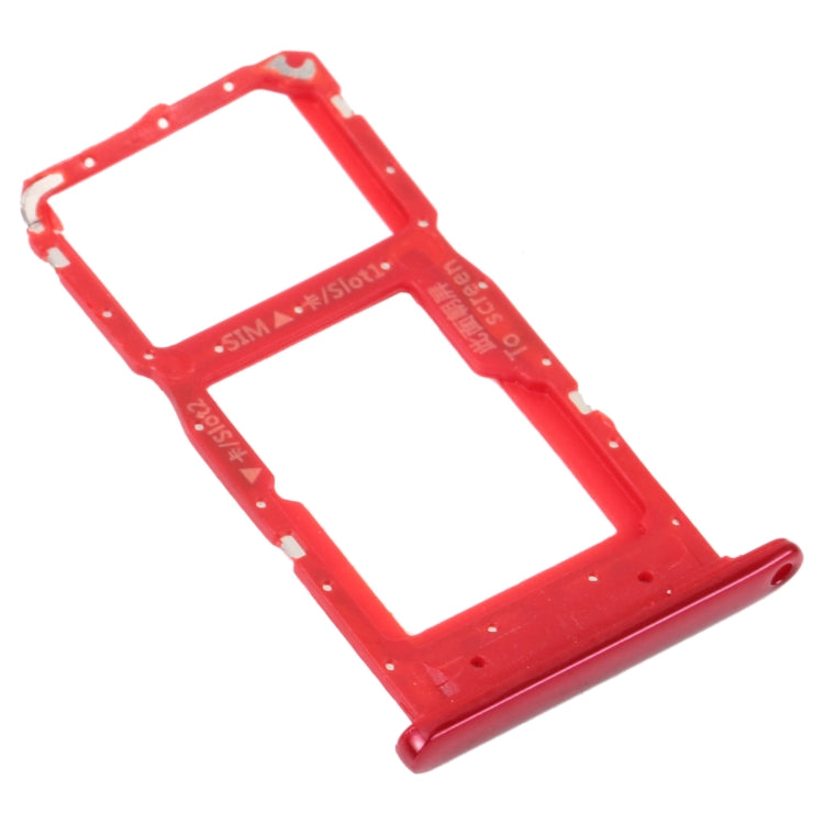 SIM Card Tray and Micro SD Card Tray Replacement for Honor 9S (Red)