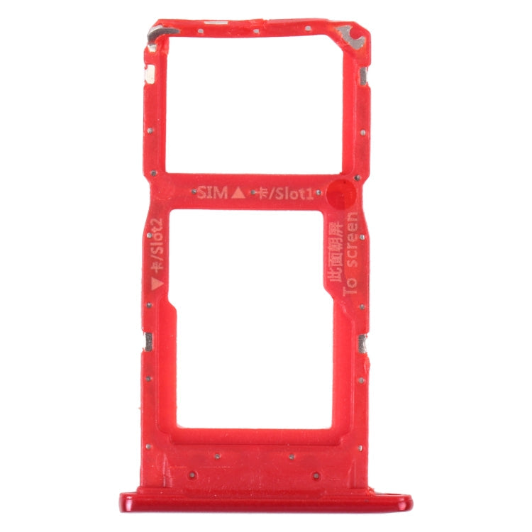 SIM Card Tray and Micro SD Card Tray Replacement for Honor 9S (Red)