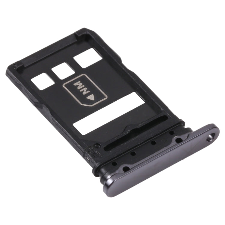 SIM Card Tray + NM Card Tray for Huawei P40 Pro (Black)