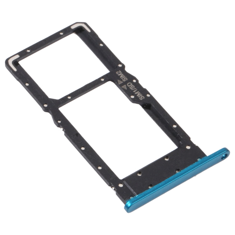 SIM Card Tray and Micro SD Card Tray Replacement for Honor Play4 (Blue)