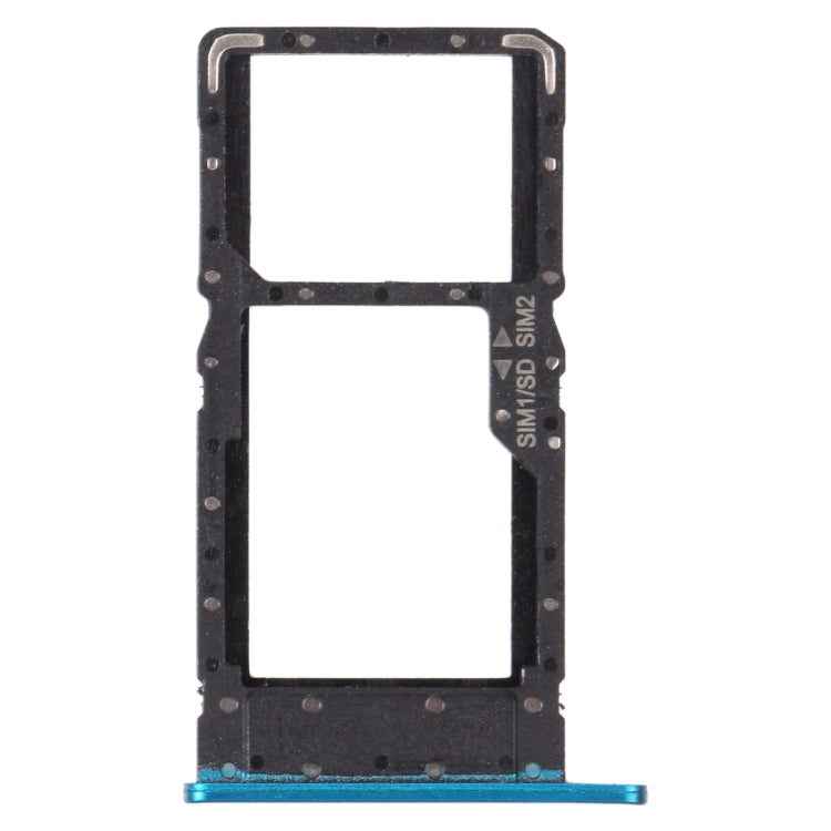 SIM Card Tray and Micro SD Card Tray Replacement for Honor Play4 (Blue)