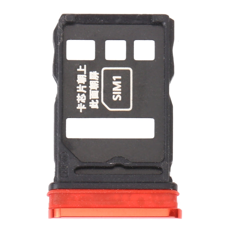 Red SIM Card Tray for Huawei Nova 6 – Replacement with Professional Installation Recommended