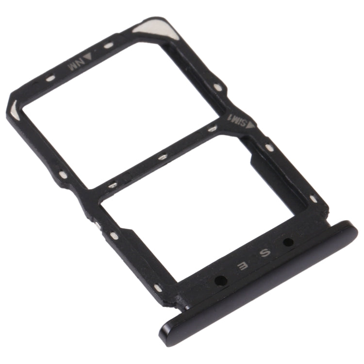 SIM Card Tray + NM Card Tray for Huawei Nova 5 Pro (Black)