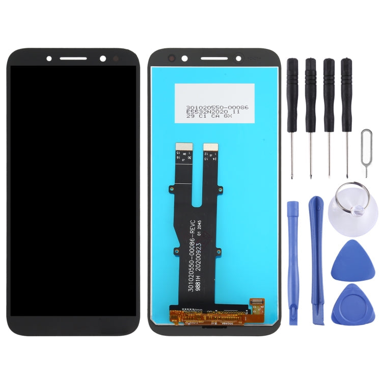 Black LCD Screen and Touch Screen Digitizer Assembly for Nokia C1 Plus TA-1312