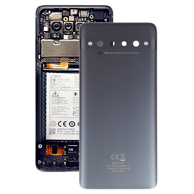 Replacement Battery Back Cover for TCL 10 Pro T799B T799H(Grey)