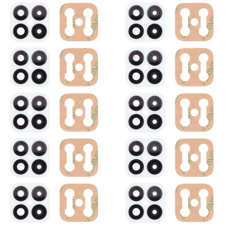 Replacement Back Camera Lens Set for Huawei Nova 8 SE (White) - 10 PCS