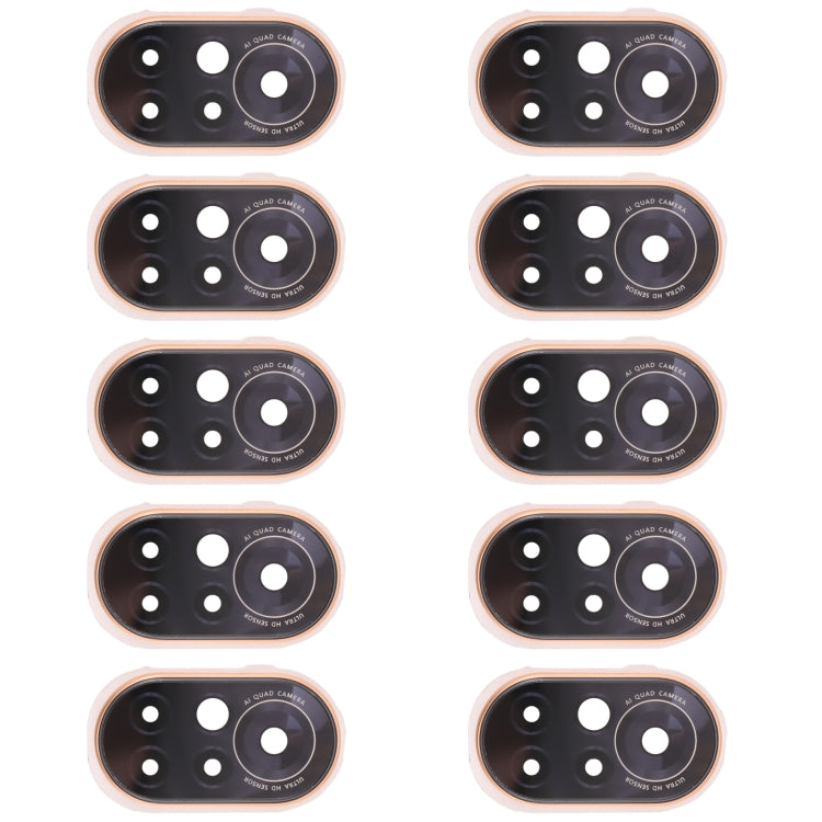 10-Piece Gold Camera Lens Cover for Huawei Nova 8 5G