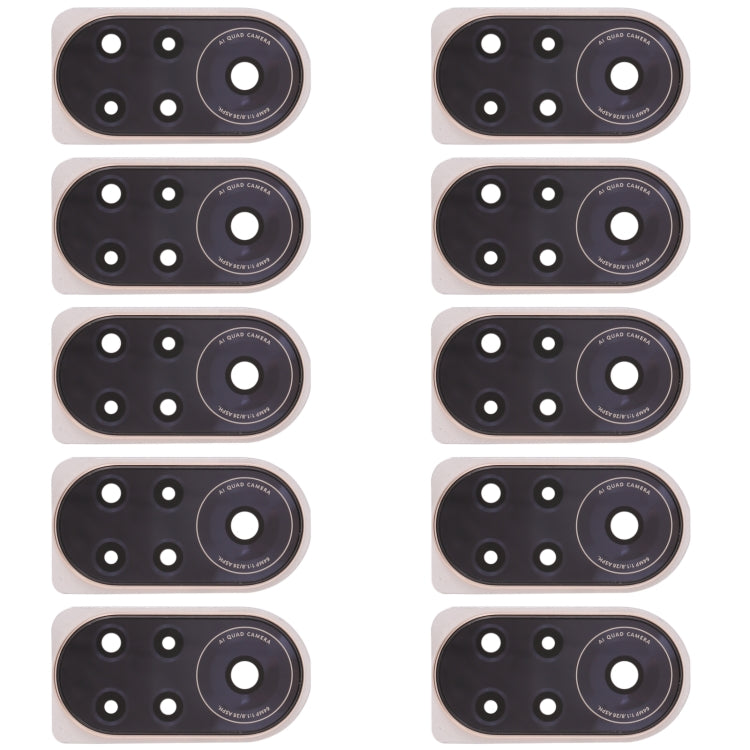Luxurious Gold Camera Lens Cover for Huawei Nova 8 Pro 5G - Pack of 10