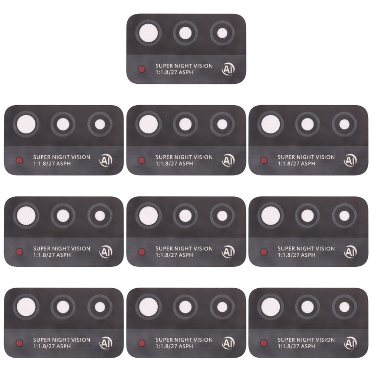 10 Pieces Replacement Back Camera Lens for Honor X10 Max 5G