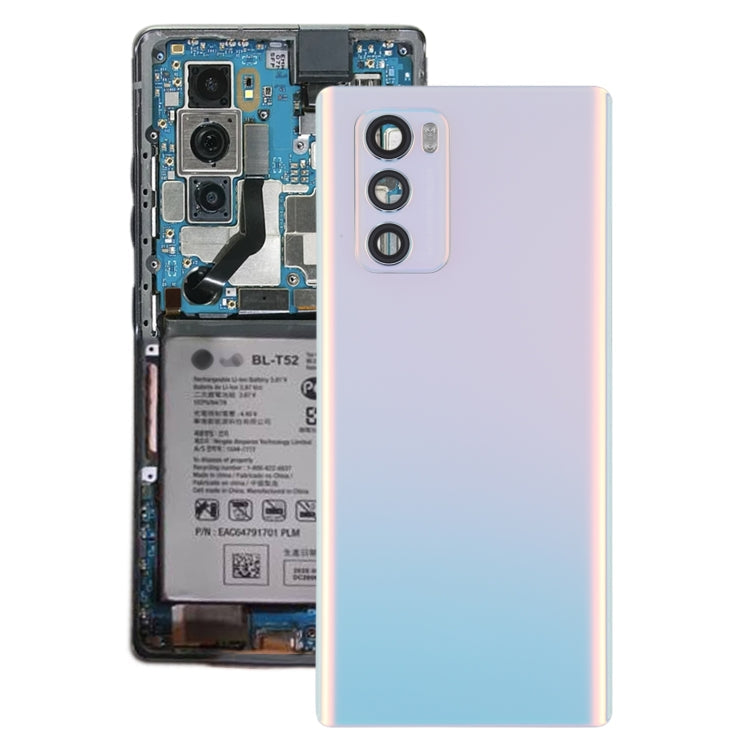 White Original Back Battery Cover for LG Wing 5G LMF100N LM-F100N LM-F100V LM-F100