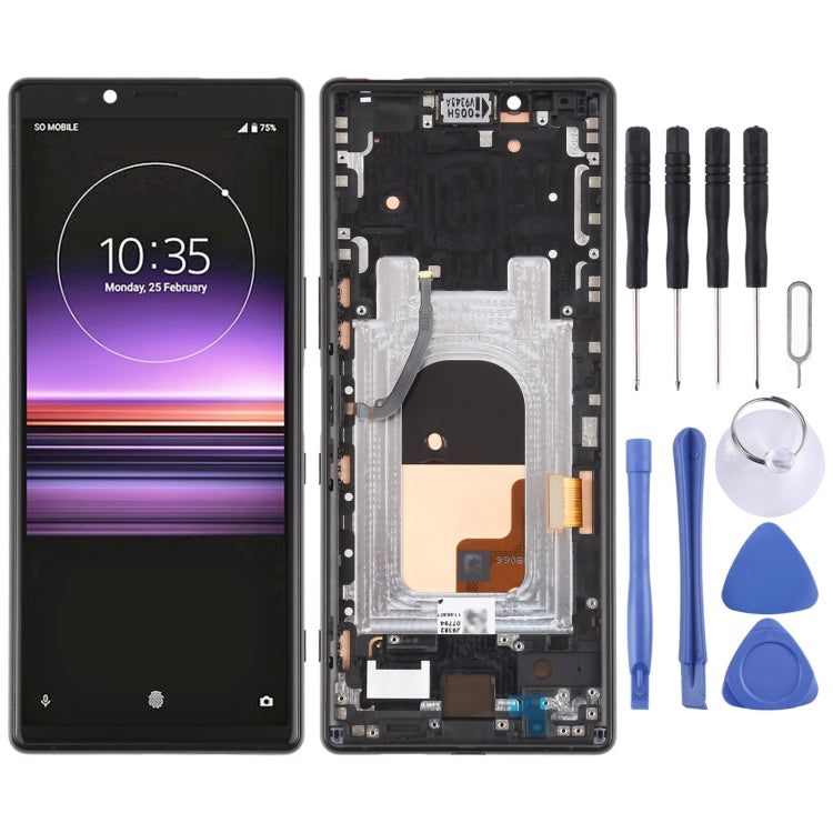 Sony Xperia 1 Original LCD Screen and Digitizer Full Assembly with Frame