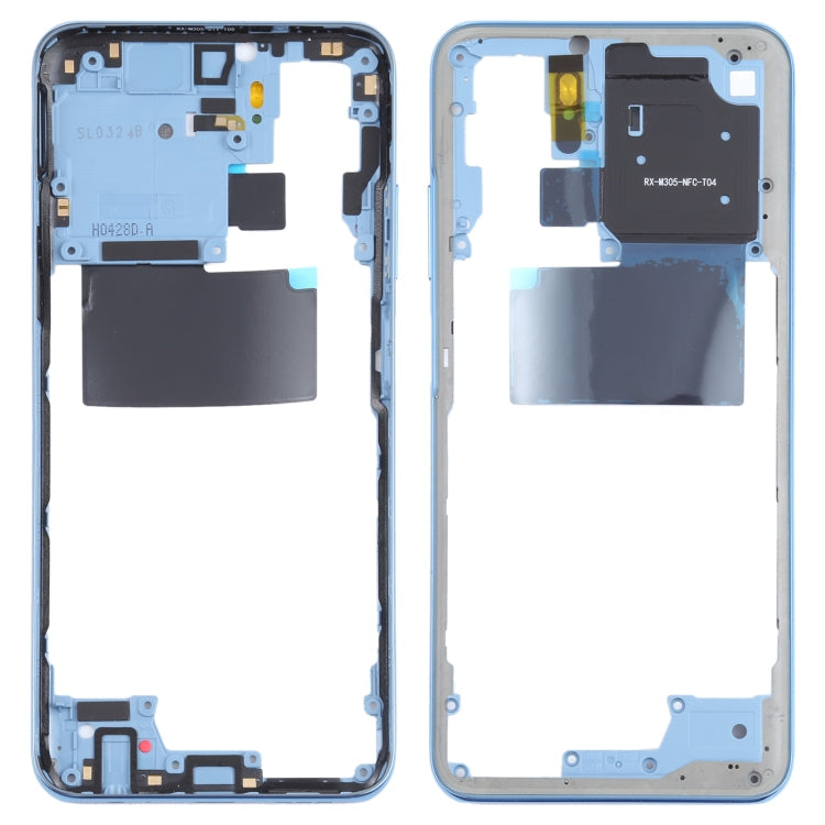 Middle Frame Bezel Plate Replacement for Xiaomi Redmi Note 10s M2101K7BG (Blue)