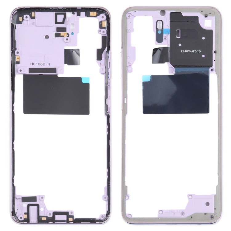 Middle Frame Bezel Plate for Xiaomi Redmi Note 10s M2101K7BG (Purple) - High-Quality Replacement Option