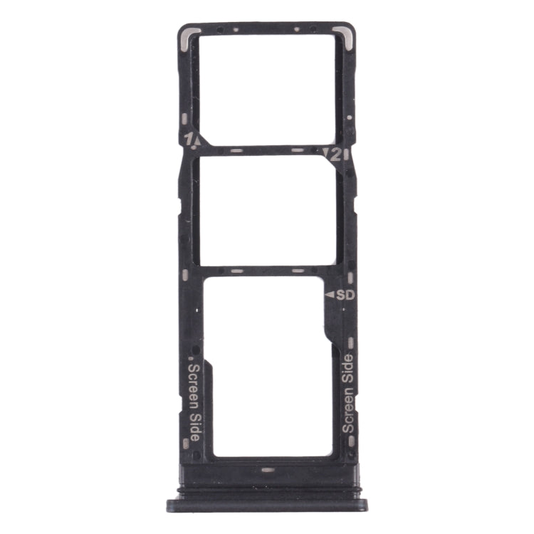 SIM Card Tray, Micro SD Card Tray for Tecno Pouvoir 4 Pro / Pouvoir 4 LC7 - Black