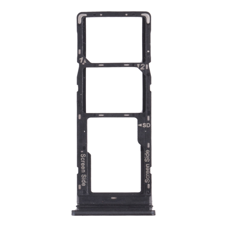 SIM Card Tray, Micro SD Card Tray Set for Tecno Pouvoir 4 Pro / Pouvoir 4 LC7 (Blue)
