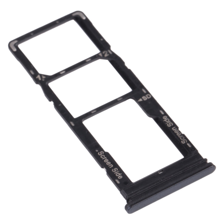 SIM Card Tray, Micro SD Card Tray Set for Tecno Pouvoir 4 Pro / Pouvoir 4 LC7 (Blue)