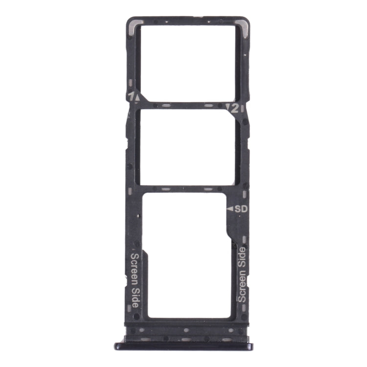 SIM Card Tray, SIM Card Tray, Micro SD Card Tray for Tecno Camon 12 Air CC6 - Black
