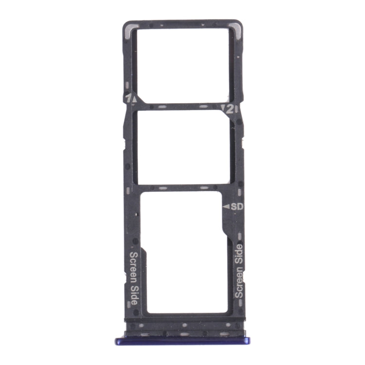 SIM Card Tray, SIM Card Tray, and Micro SD Card Tray Replacement for Tecno Camon 12 Air CC6 (Blue)