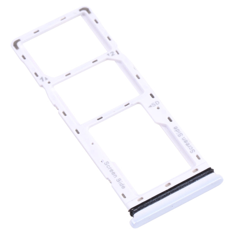 SIM Card Tray, Micro SD Card Tray Replacement Kit for Tecno Spark 6 Air KE6 KE6J KF6 - White