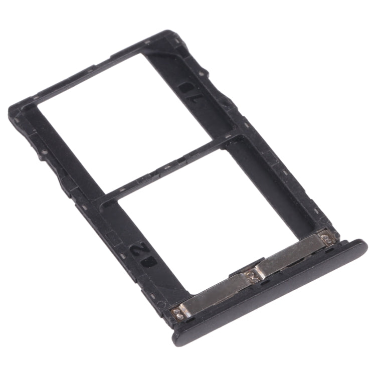 SIM Card Tray + Micro SD Card Tray Replacement Set for Infinix Note 5 Stylus X605 - Black
