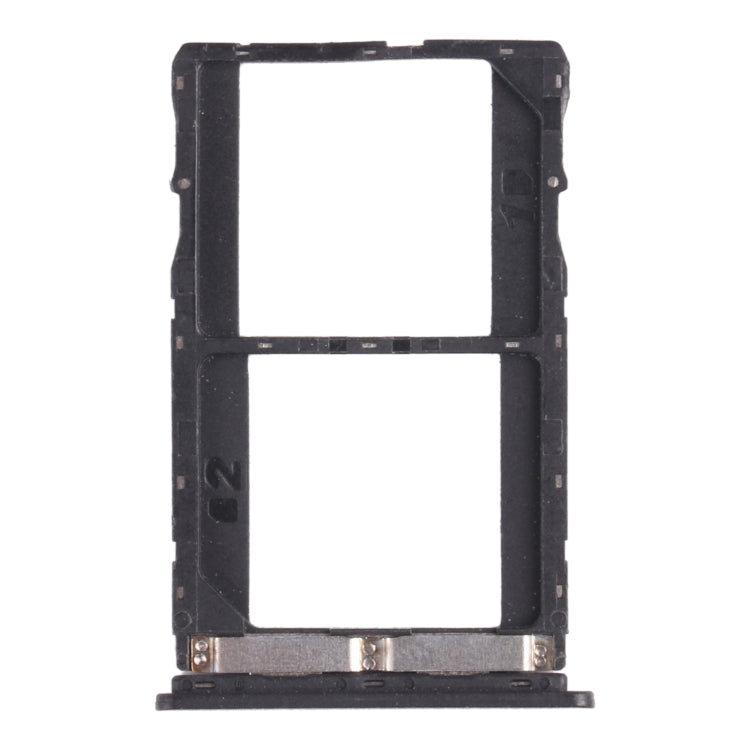 SIM Card Tray + Micro SD Card Tray Replacement Set for Infinix Note 5 Stylus X605 - Black
