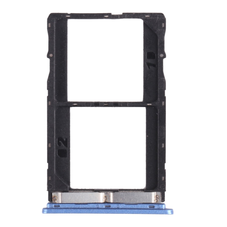 SIM Card and Micro SD Card Tray Replacement for Infinix Note 5 Stylus X605 (Blue)