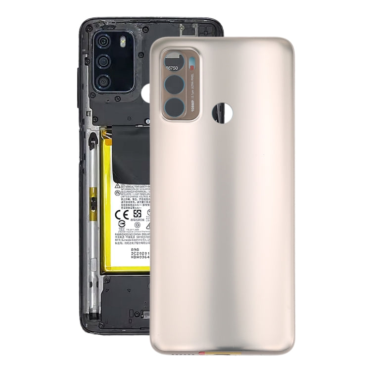 Silver Battery Back Cover for Motorola Moto G60 / Moto G40 Fusion - Seamless Look and Perfect Fit