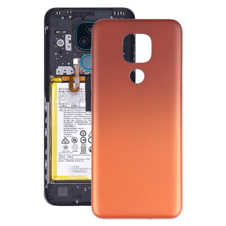 Brown Battery Back Cover Replacement for Motorola Moto E7 Plus XT2081-1