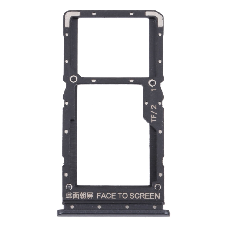 SIM and Micro SD Card Tray for Xiaomi Redmi Note 10 5G / Poco M3 Pro 5G / Redmi Note 10T 5G (Black)